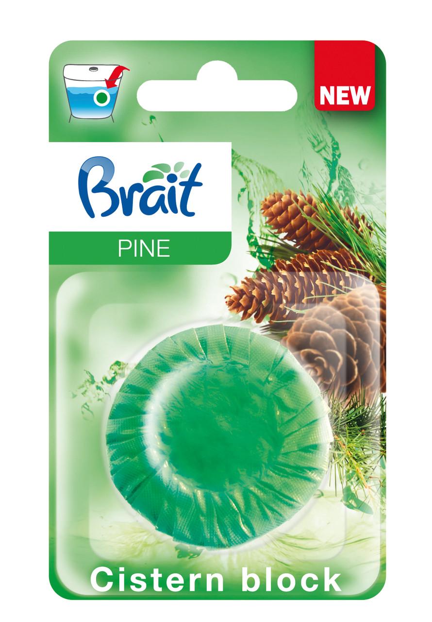 Таблетка для чистки сливного бачка Brait Pine с ароматом хвои 50 г