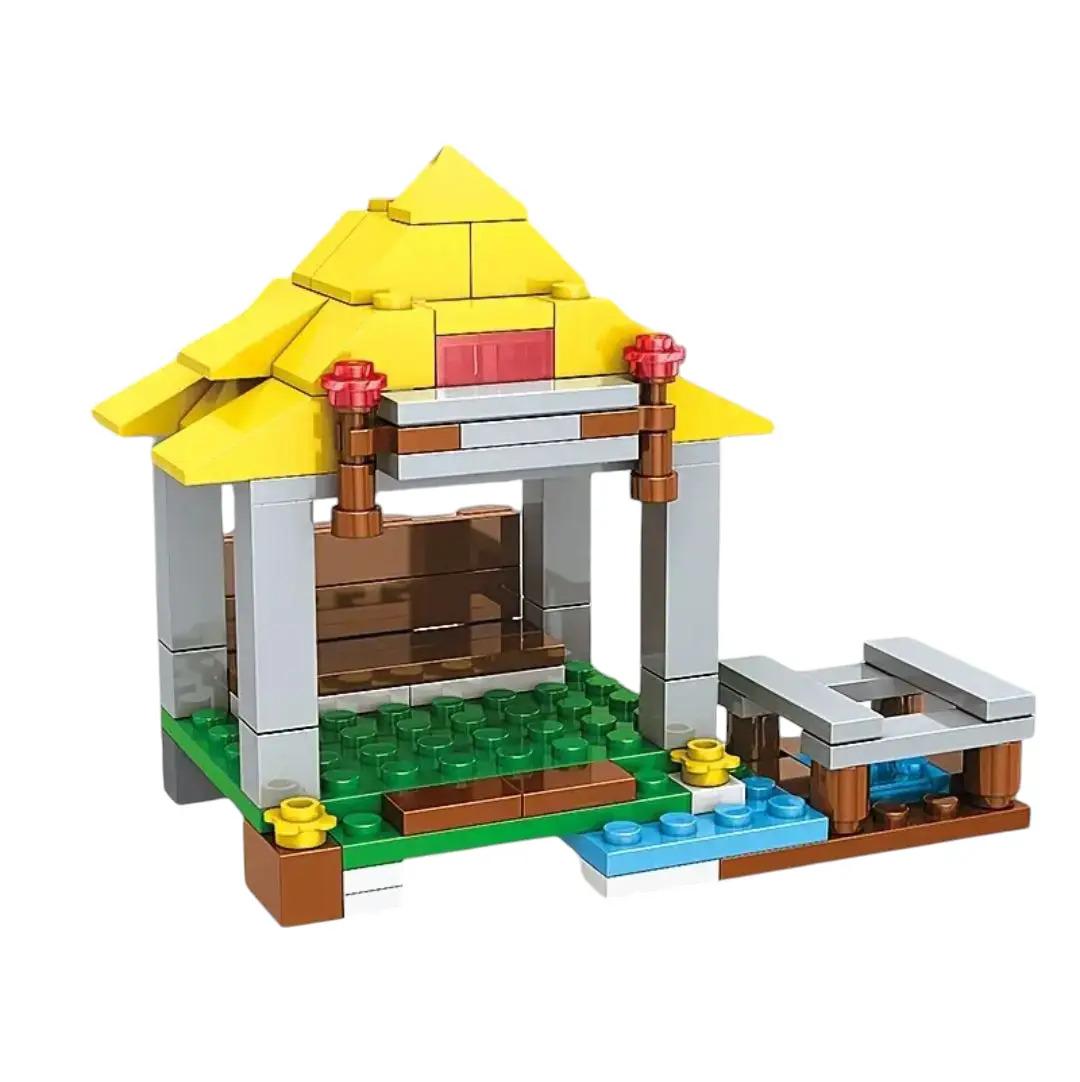 Конструктор Майнкрафт My World Добывающая станция с ветряной мельницей и домиком на дереве 393 дет. - фото 5