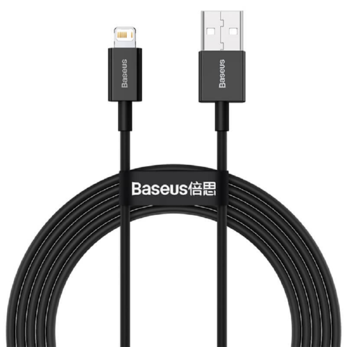 Кабель BASEUS USB 2.0 type-A-Lightning Superior 2 м 2,4 A Black (CALYS-C03)