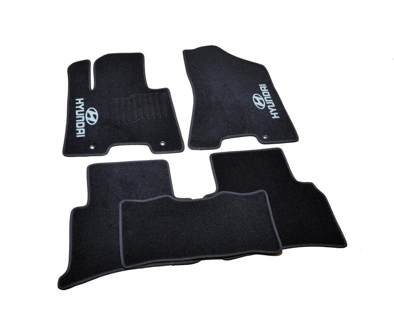 Килимки в салон ворсові для Hyundai Tucson 2015 - 5 шт. Чорний (1398312922)
