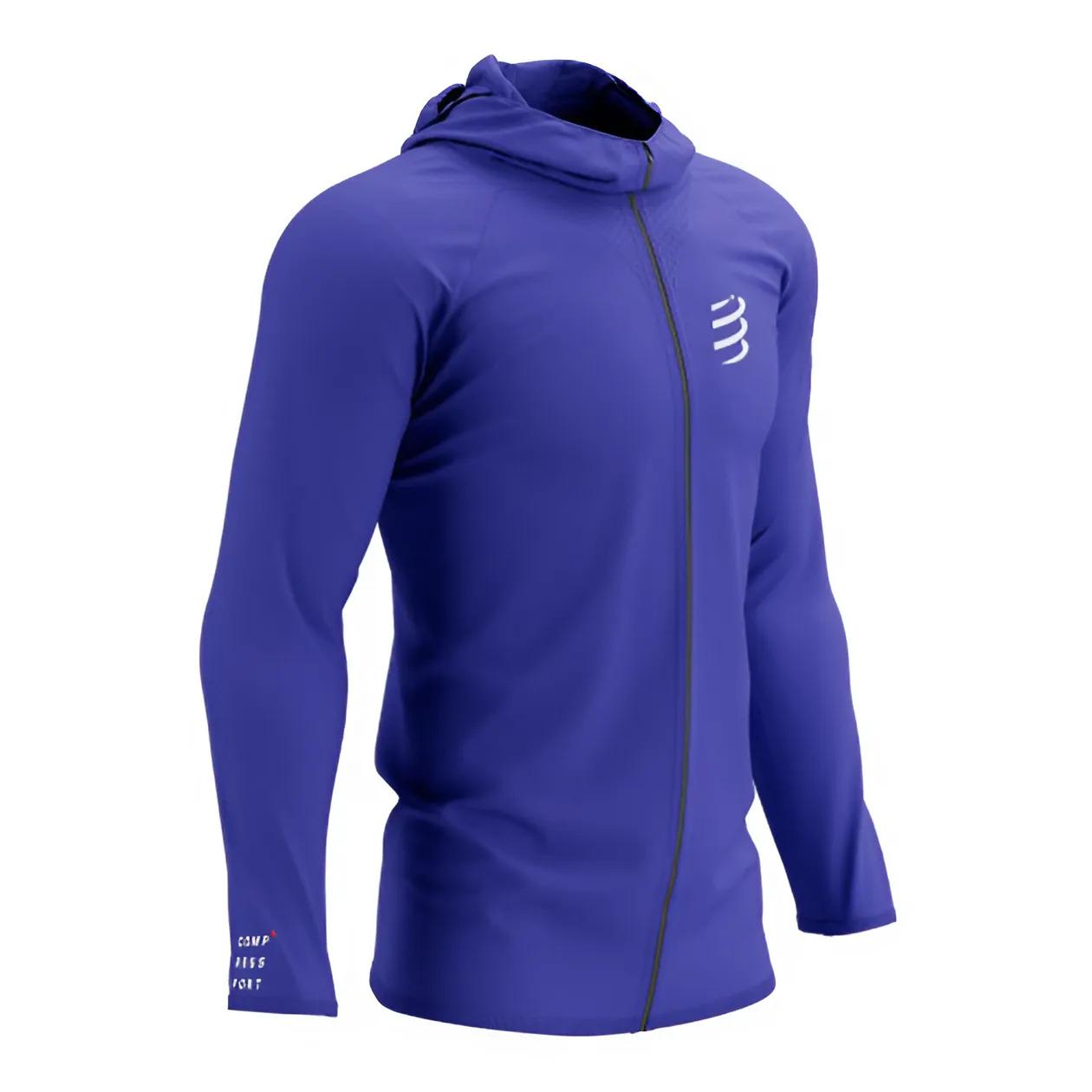 Кофта туристическая мужская на молнии Compressport Thermo Seamless Hoodie Zip M Dazz XS Blue (ASWU3015052XS)