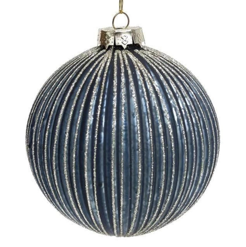 Набор стеклянных шариков 10 см 4 шт. (12586)