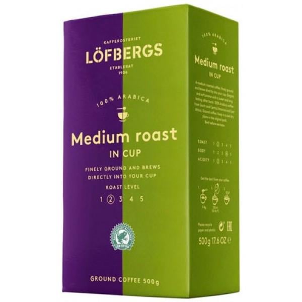 Кофе Lofbergs Medium Roast in Cup молотый 500 г (001869)