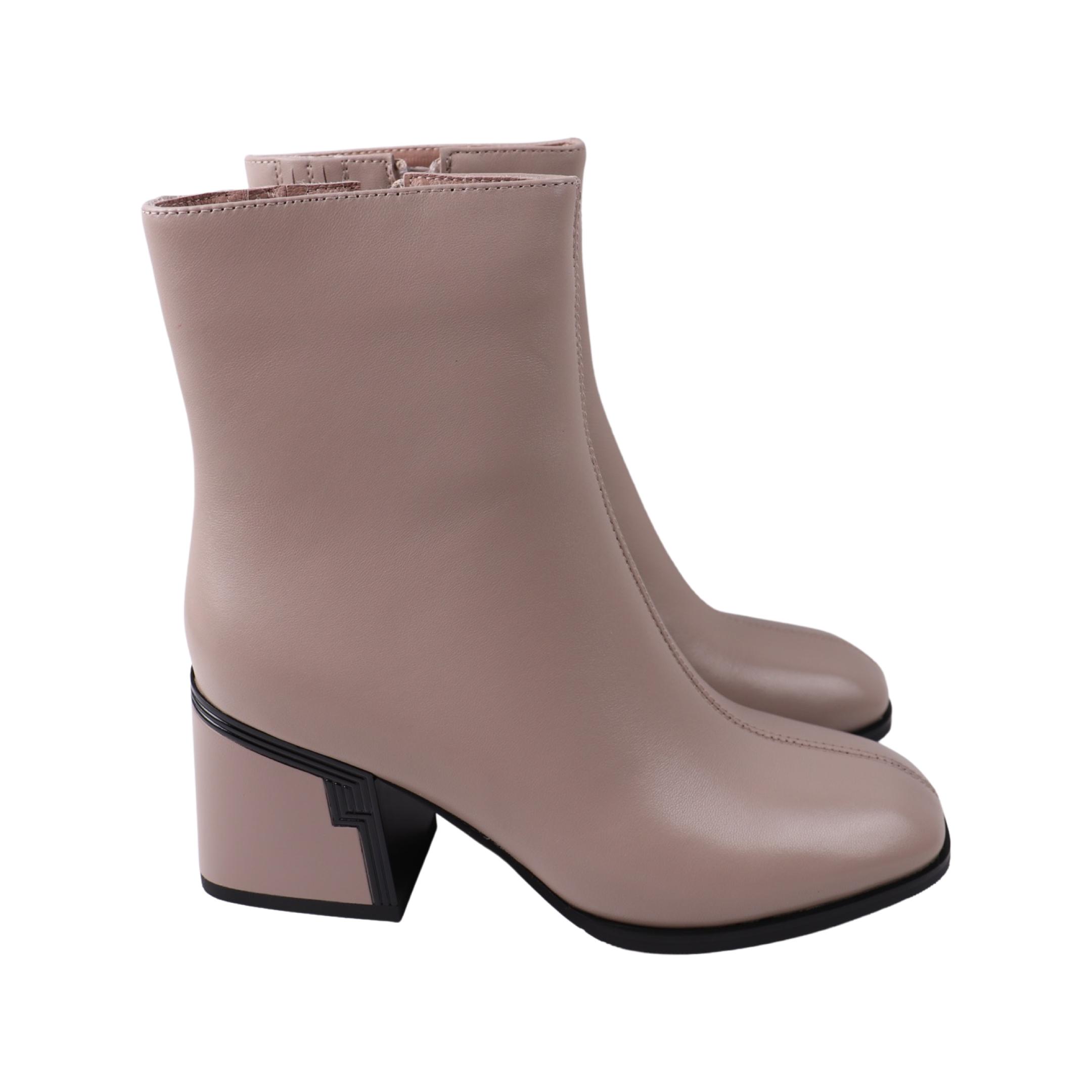 Ботильоны женские Angelo Vani натуральная кожа р. 40 Капучино (258-23DH)