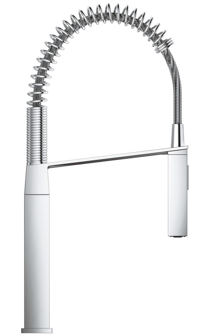 Смеситель для кухни Grohe Eurocube с гибким изливом (31395000) - фото 8 Смеситель для кухни Grohe Eurocube с гибким изливом (31395000) - фото 8