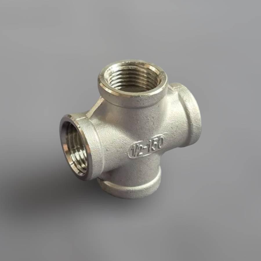 Крестовина DN15 ВР BSPP равнопроходная н/ж сталь AISI304 Class 150 1/2" (29203281) - фото 2 Крестовина DN15 ВР BSPP равнопроходная н/ж сталь AISI304 Class 150 1/2" (29203281) - фото 2