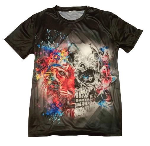 Футболка з черепом та левом 2XL (569-02) Футболка з черепом та левом 2XL (569-02)