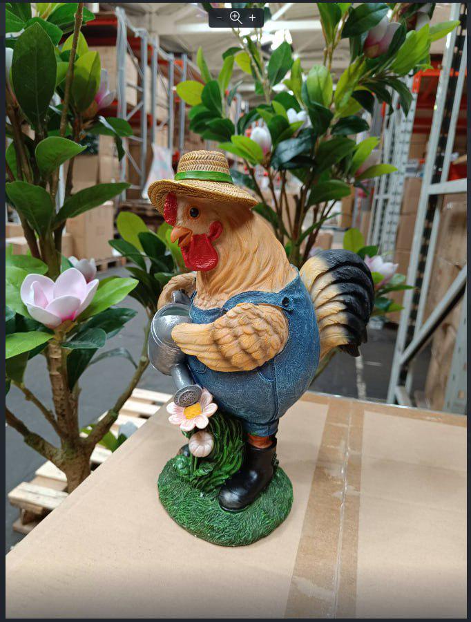 Садовая фигура Петушок-садовник 31,3х12,7х30,3 см (4249)