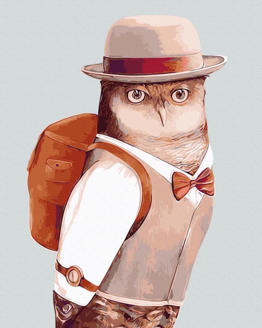 Картина по номерам Brushme  40х50 см Солидный филин (GX9399)