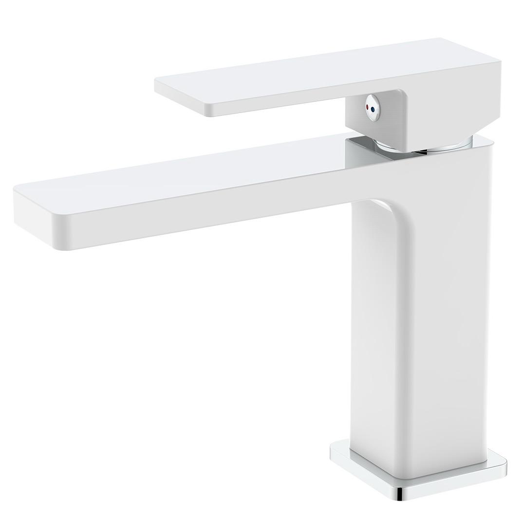 Смеситель для умывальника Q-tap Gemini QTGEM270CRW45675 однорычажный Белый (233724)