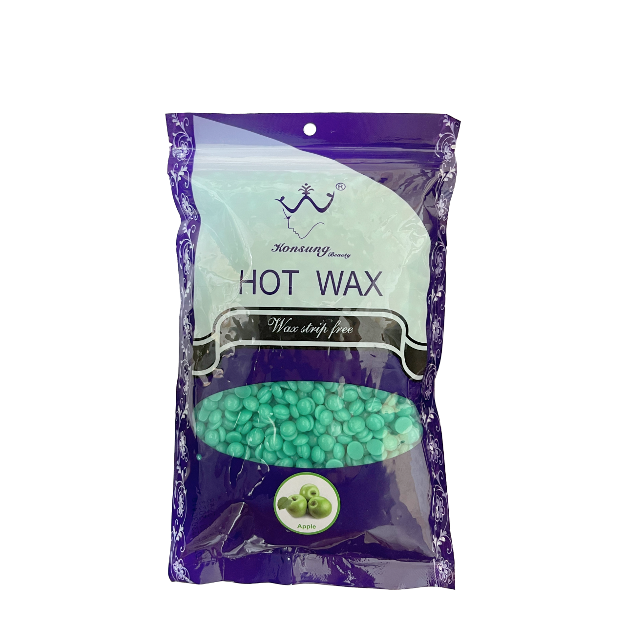 Воск пленочный для депиляции Konsung Hot Wax Apple в гранулах 300 г