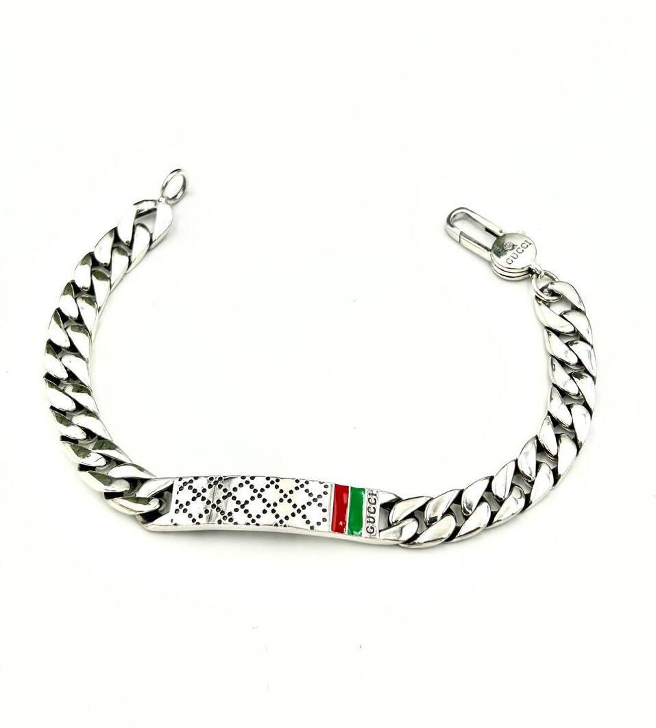 Браслет срібний Gucci AAA колекції Military 925 проби (14407143)