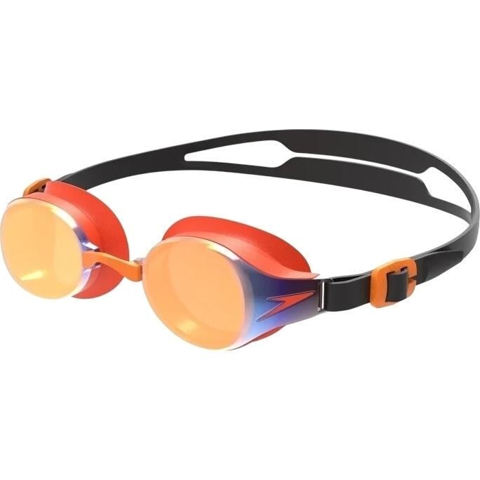 Очки для плавания детские Speedo HYDROPURE MIRROR GOG JU Оранжево-черный (8-12671F276)