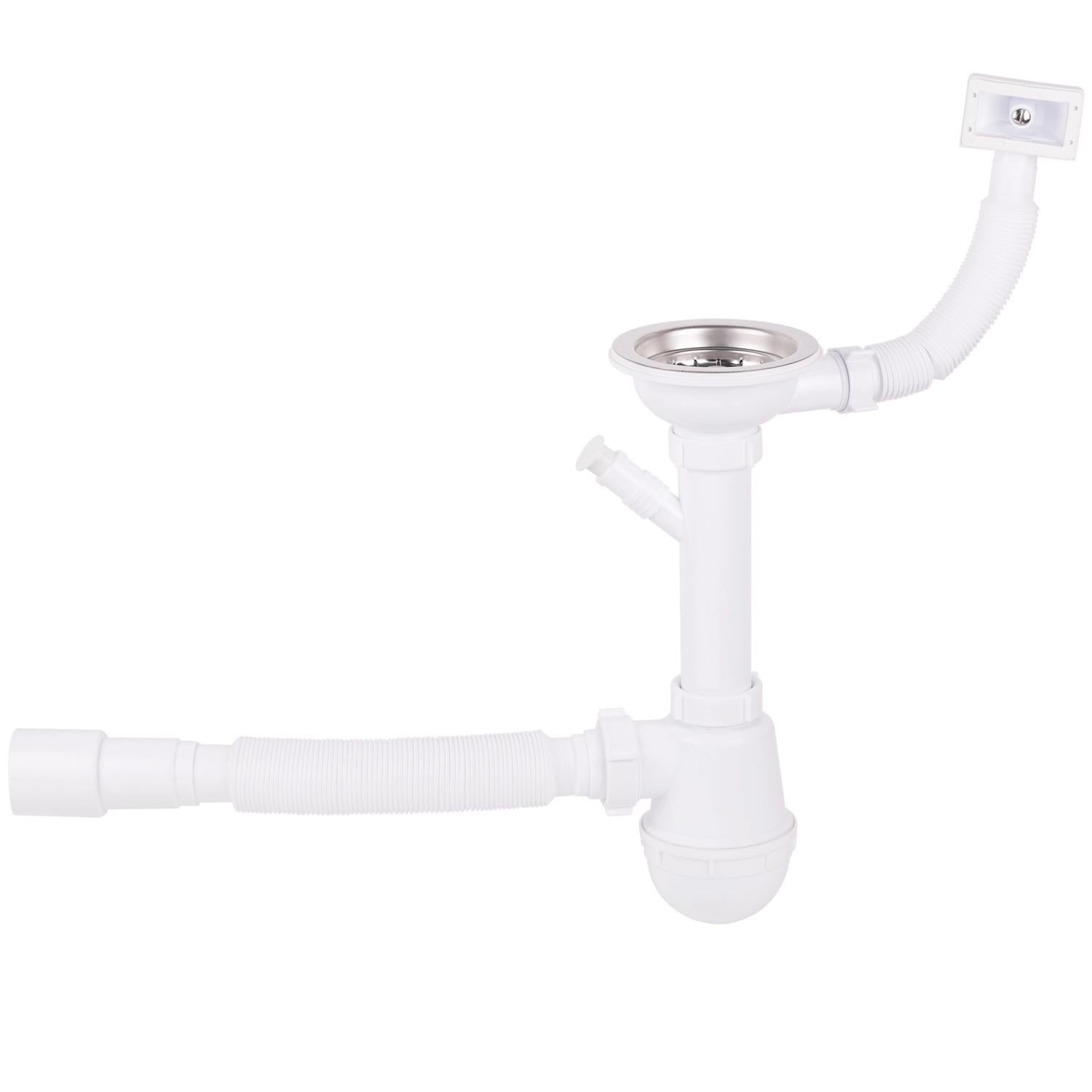 Сифон для кухонной мойки Lidz WHI 6005 LK05 120 мм (82728)