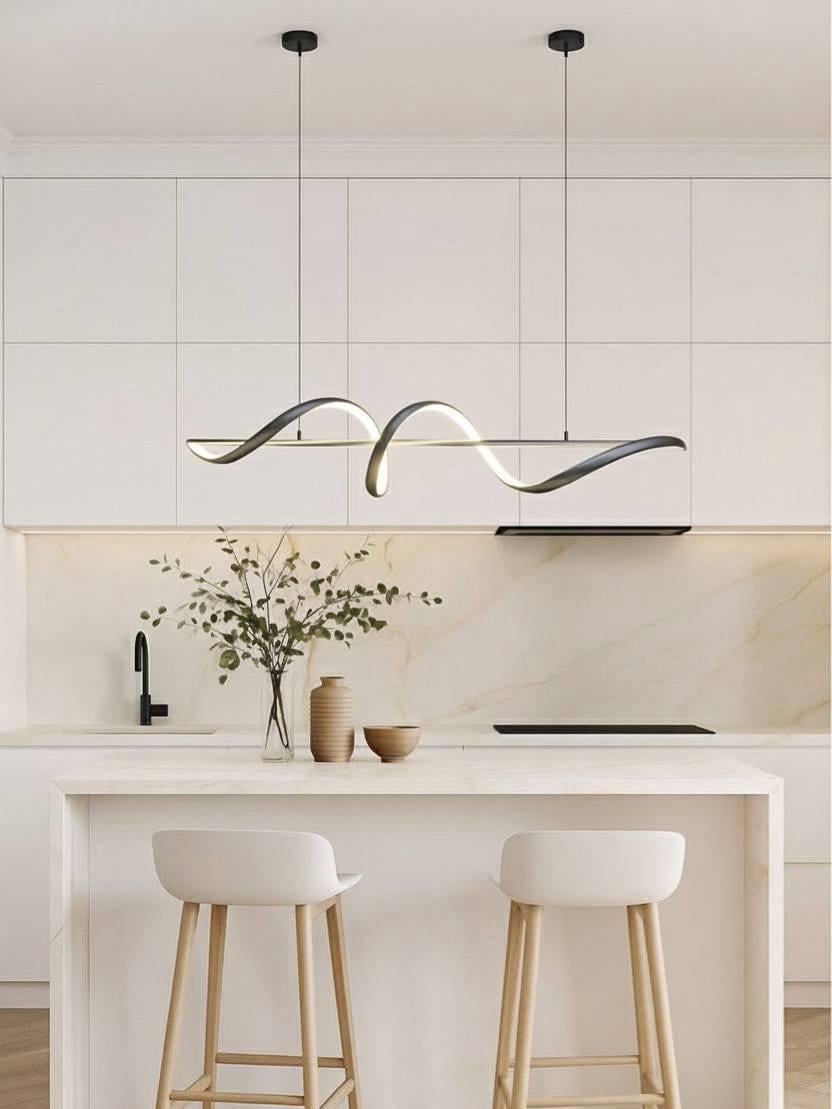 Люстра светодиодная удлиненная Zilini P8119/1200 120W Черный (29755230)