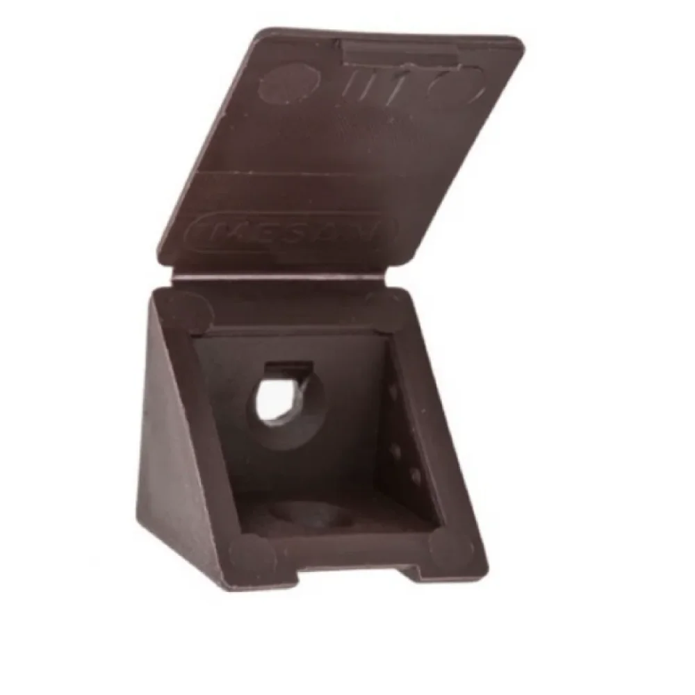 Кутник монтажний Mesan одинарний меблевий пластиковий Венге (PD0649)