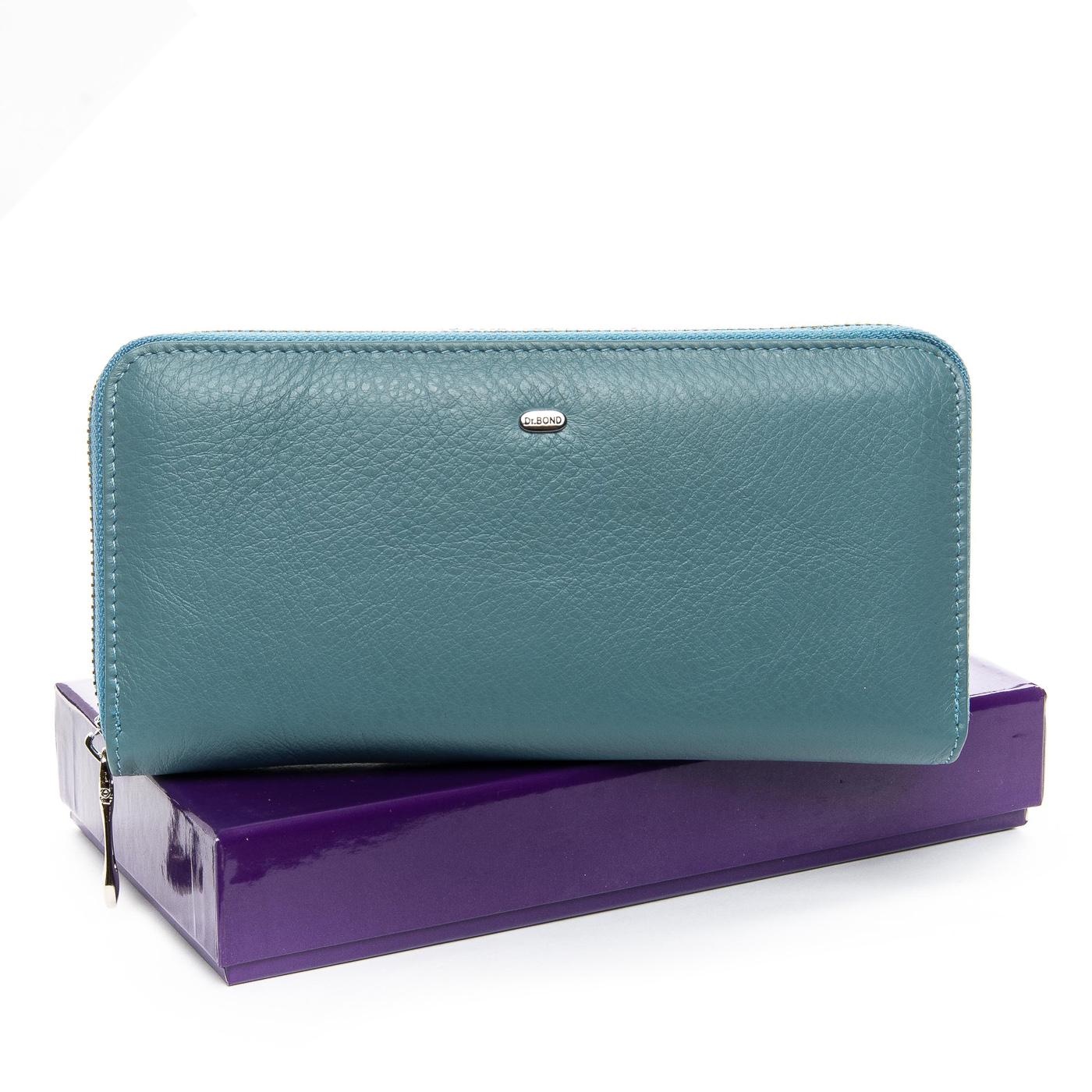 Женский кожаный кошелек визитница dr.Bond Classic WS-8 Бирюзовый