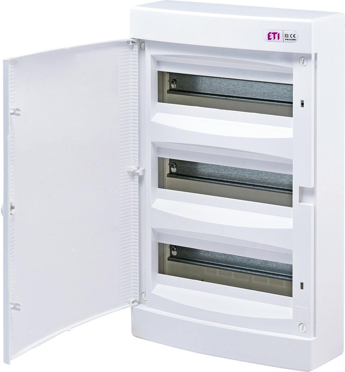 Щит розподільчий зовнішній ETI ECT 36PO 36-модульний з дверцятами Білий (1101009)