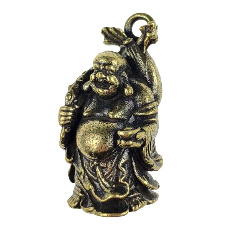 Амулет талисман Хотей с мешком латунный 4х2 см (C3638) Амулет талисман Хотей с мешком латунный 4х2 см (C3638)