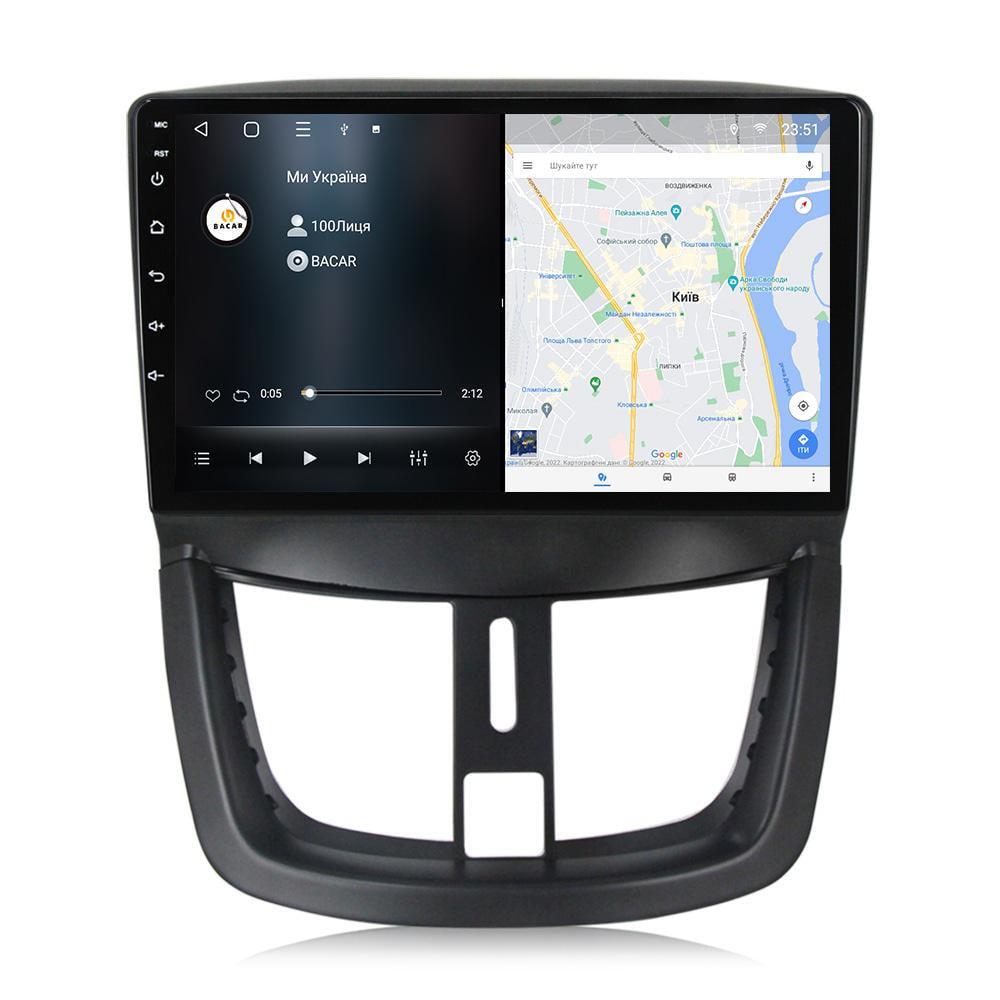 Магнітола штатна BACAR для Peugeot 207 2006-2015 6/128Gb Individual (11061771) - фото 2