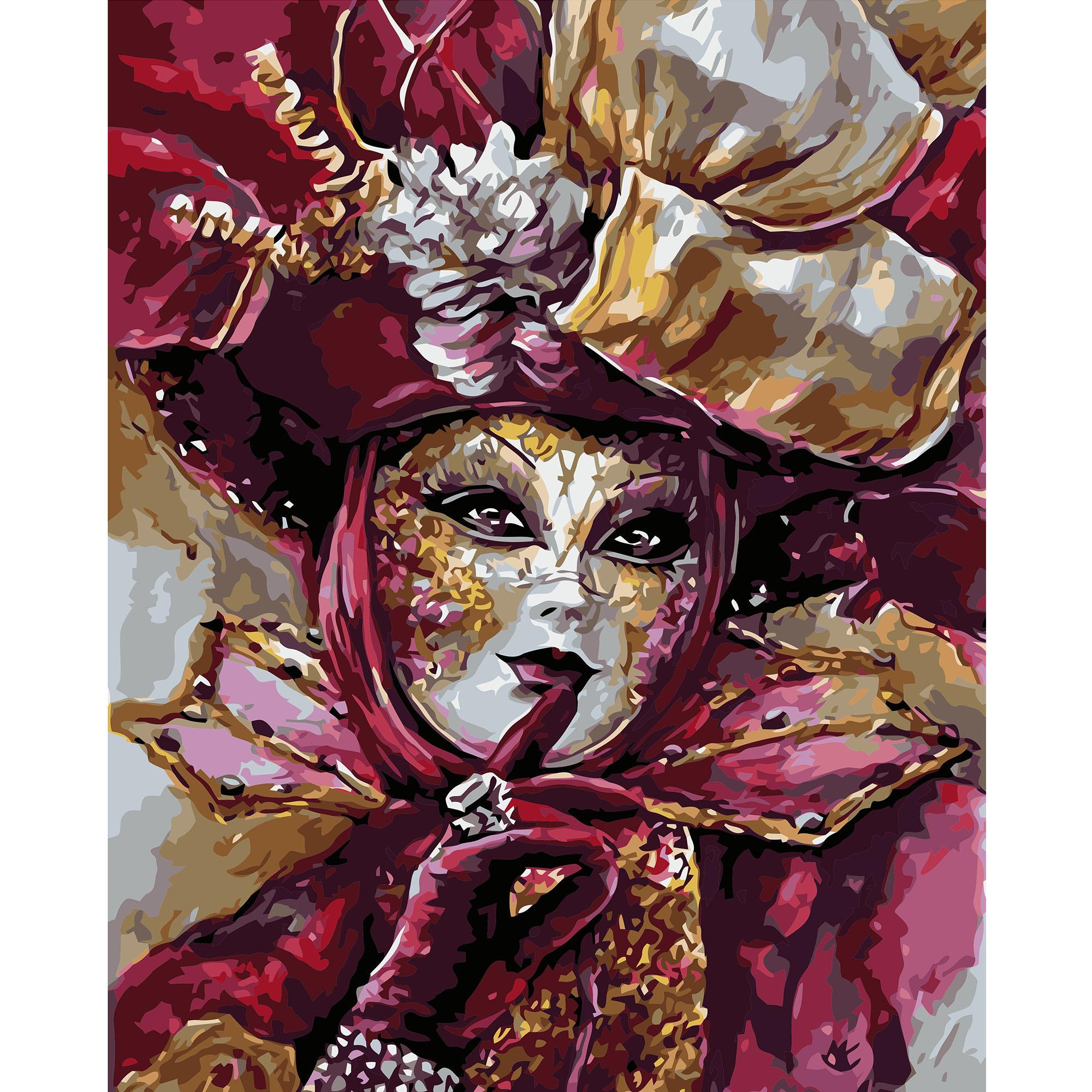 Картина за номерами Strateg Таємний карнавал 40x50 см (VA-0749)