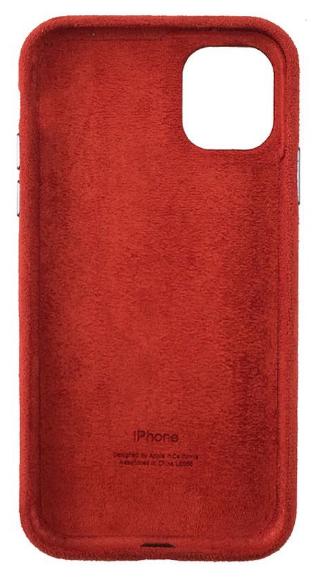 Чехол-накладка ALCANTARA Case Full для iPhone 12 Pro Max 6.7" Красный (100519) - фото 2