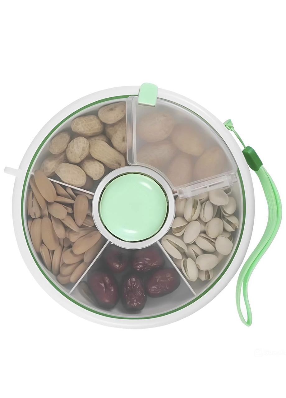 Ланч-бокс AND на 5 отделений с вращающимся механизмом Светло-салатовый (666541)