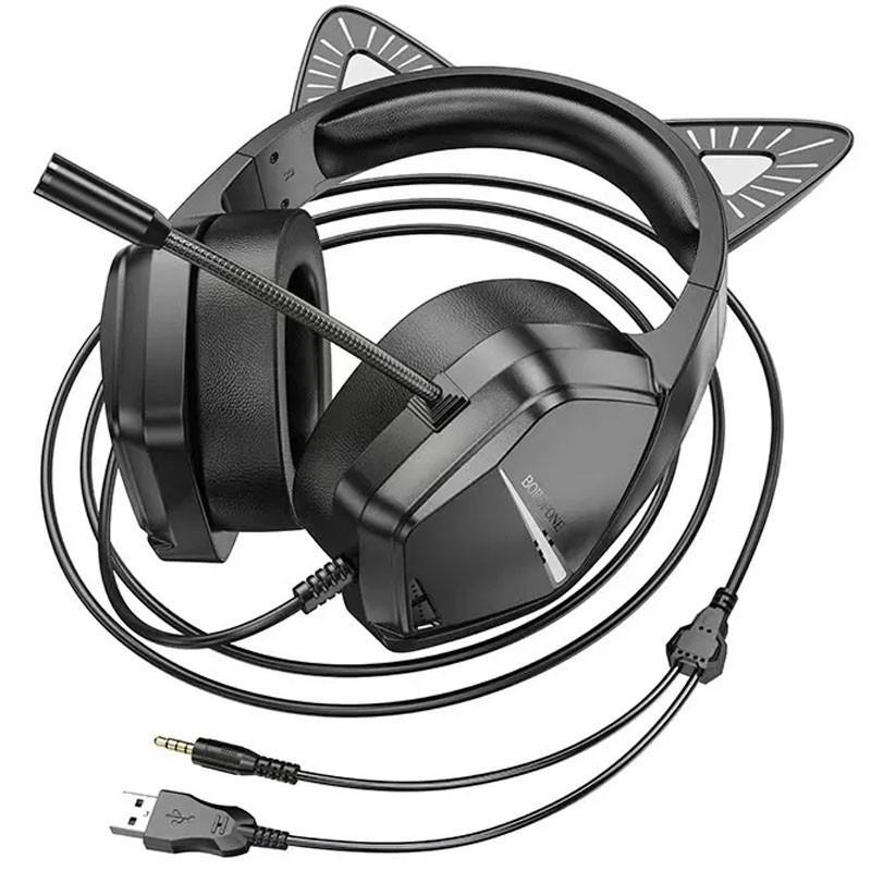Наушники BOROFONE BO106 Cute cat USB/3,5 мм 2 м (00000067805_2) - фото 4