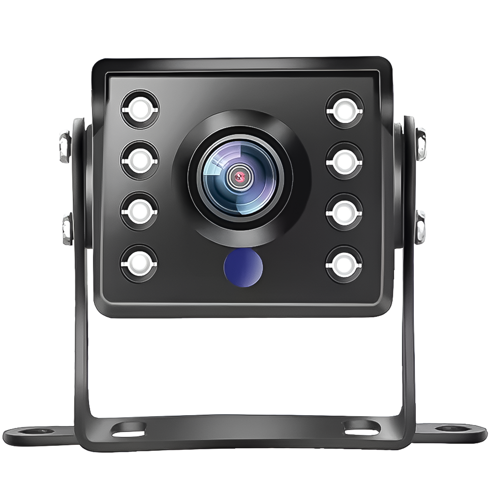 Камера заднього виду паркувальна автомобільна Podofo A3137 для вантажних автомобілів AHD&CVBS з ІЧ нічним баченням Чорний