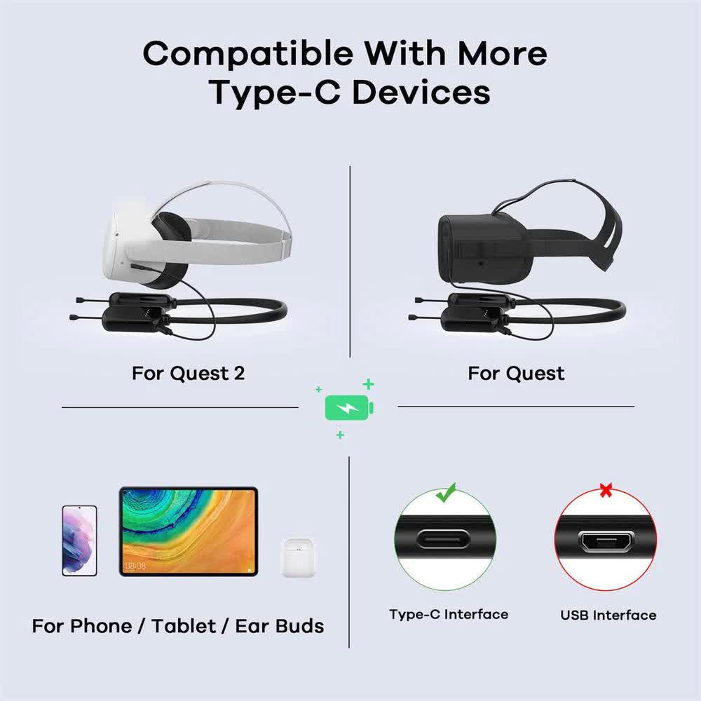 Аккумулятор на шею для Oculus Quest 3/2/1 (ACS-ANSHFOQ2) - фото 6 Аккумулятор на шею для Oculus Quest 3/2/1 (ACS-ANSHFOQ2) - фото 6