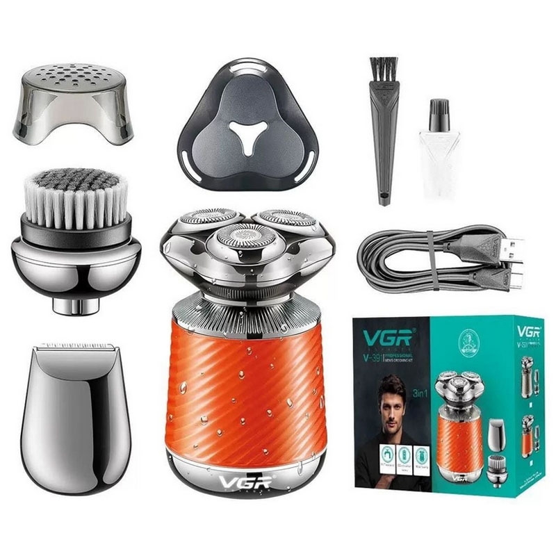 Електробритва VGR V-391 професійна акумуляторна 5W Orange - фото 9 Електробритва VGR V-391 професійна акумуляторна 5W Orange - фото 9
