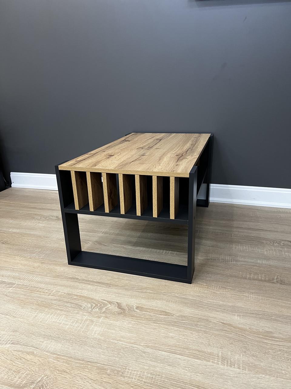 Стіл журнальний Вествуд 990/450/500 мм Дуб Аппалачі/Антрацитовий - фото 3 Стіл журнальний Вествуд 990/450/500 мм Дуб Аппалачі/Антрацитовий - фото 3