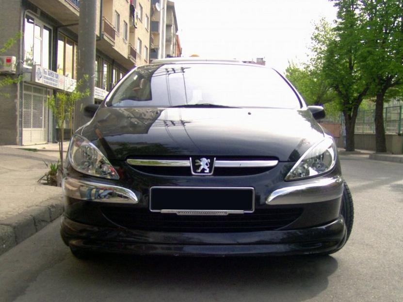 Передняя нижняя юбка Meliset для Peugeot 307 Под покраску