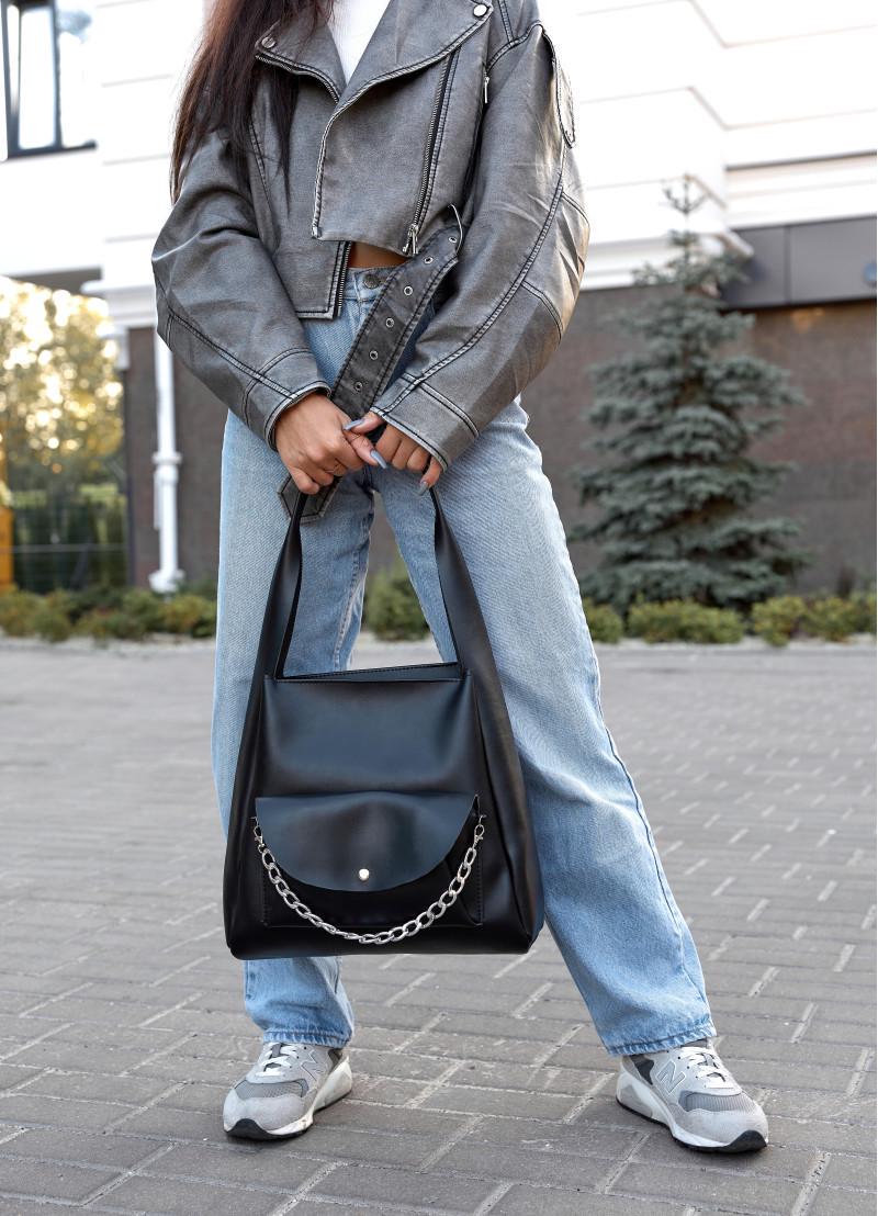 Жіноча сумка Sambag HOBO BLISS Чорний (53453001) - фото 4