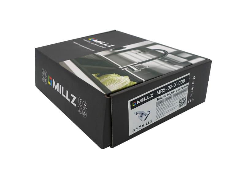 Смеситель для умывальника MILLZ MRS-02-X-008 кран-буксовый Хром (RS-MRS-02-X-008) - фото 2