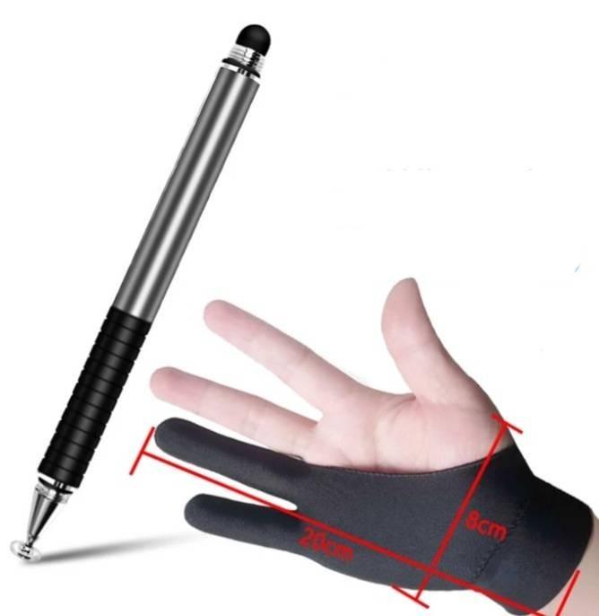 Стилус ємнісний двосторонній для малювання Сірий (00523P) - фото 2 Стилус ємнісний двосторонній для малювання Сірий (00523P) - фото 2