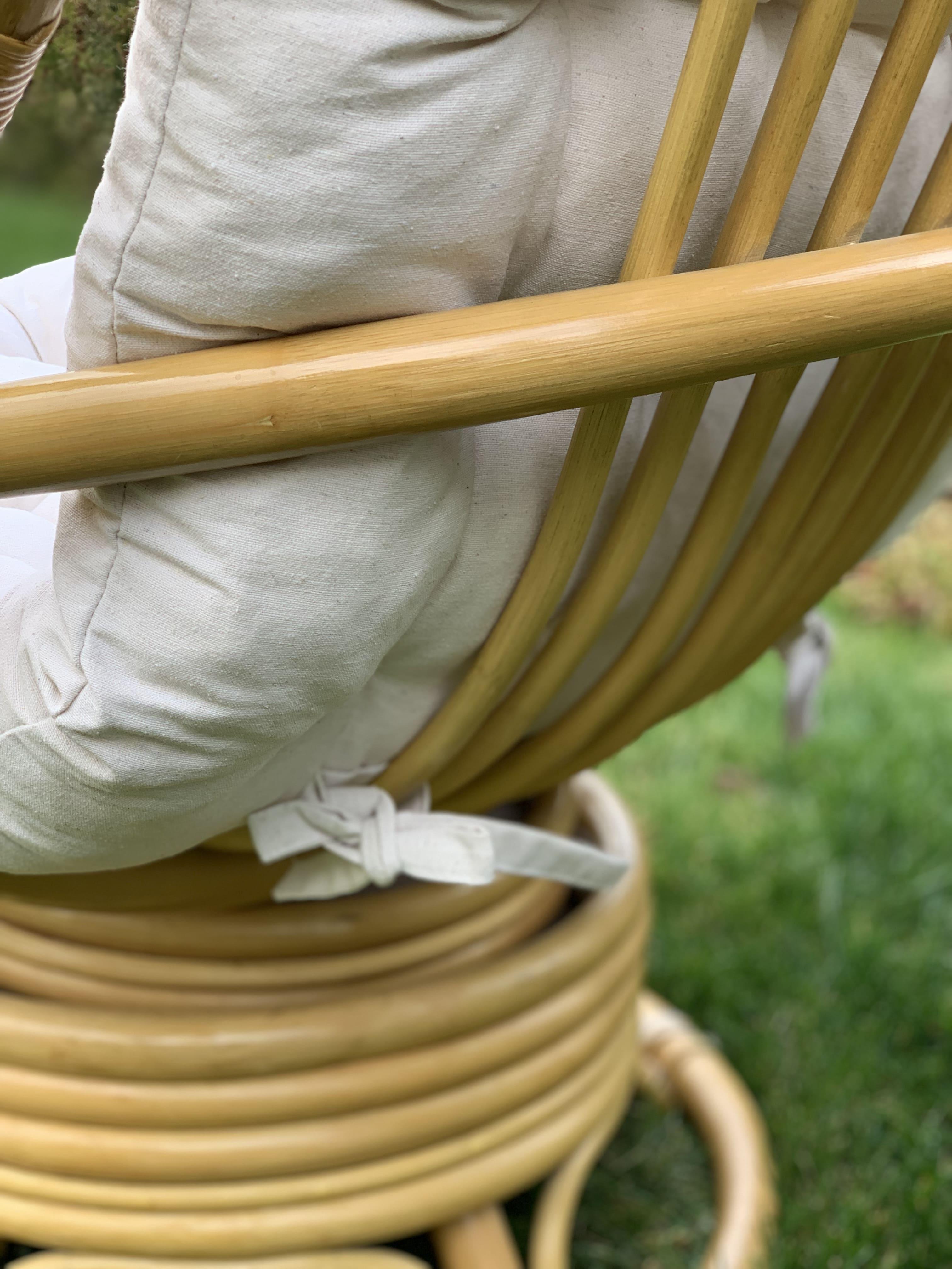 Матрас на кресло качалку серия Лен 122х50х8 см (LINEN/CHAIR-03) - фото 4