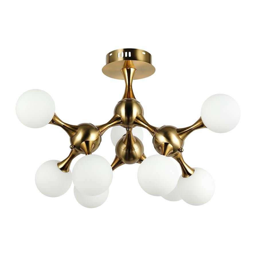 Люстра молекула потолочная Levistella 7529817-9 BRZ/WH Бронзовый/Белый