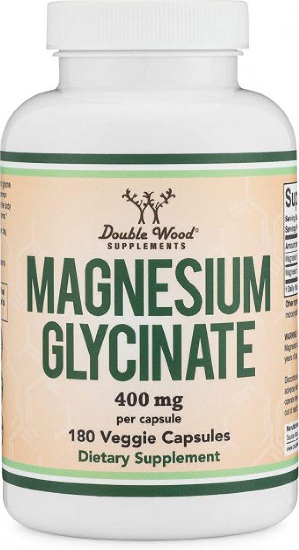 Магній Double Wood Magnesium Glycinate 400 мг 180 капсул (00000037533)