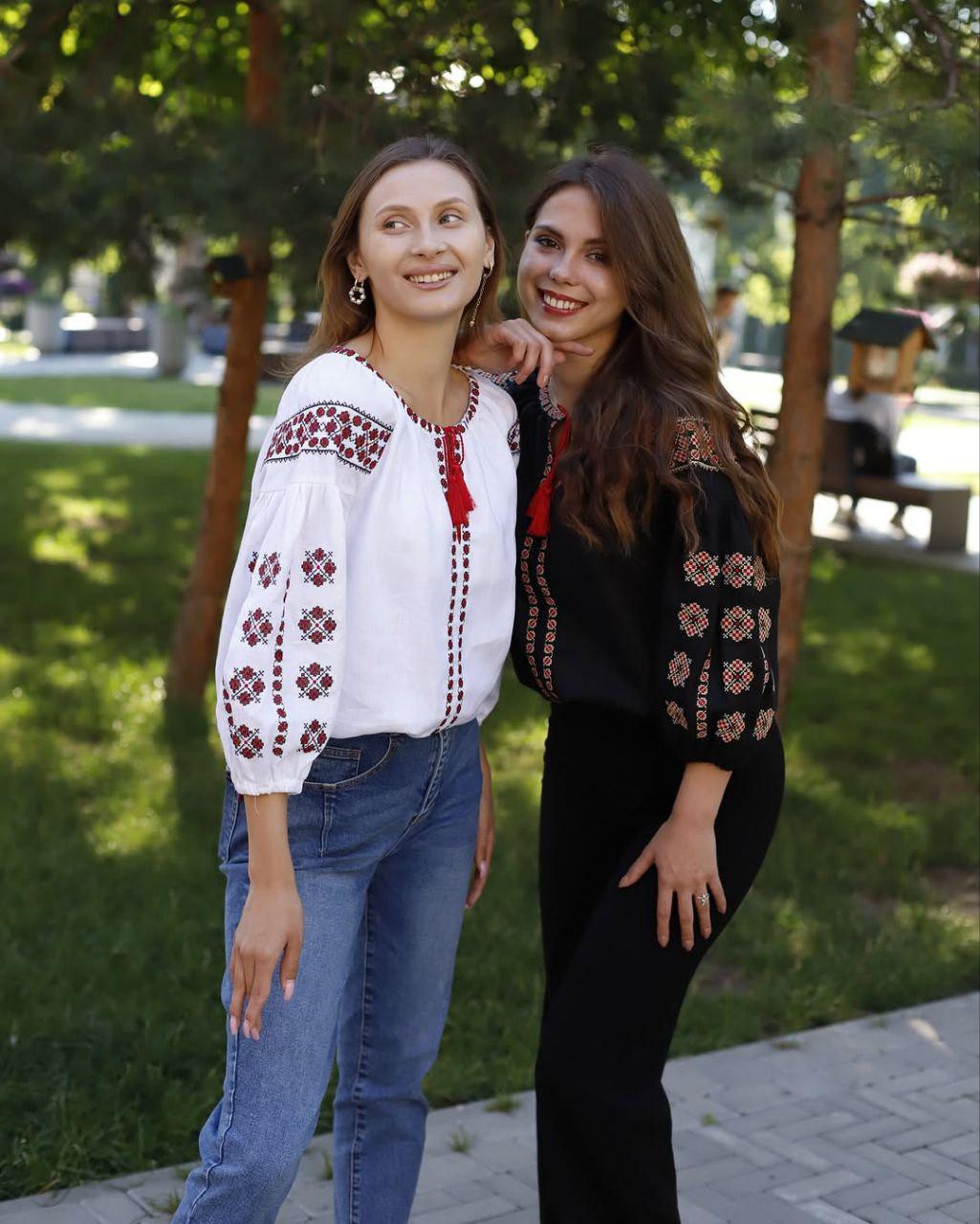 Вышиванка женская р. 42 Белый (710) - фото 6 Вышиванка женская р. 42 Белый (710) - фото 6