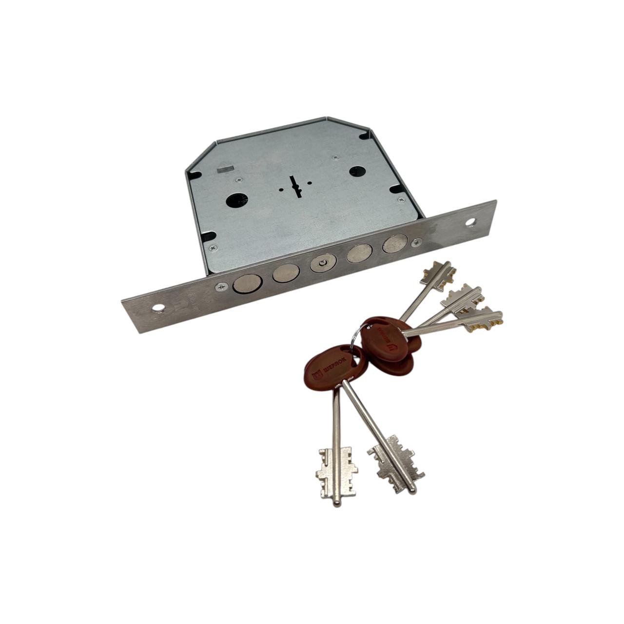 Замок сувальдний врізний Шерлок 06.01 на гаражні ворота (290065) - фото 4