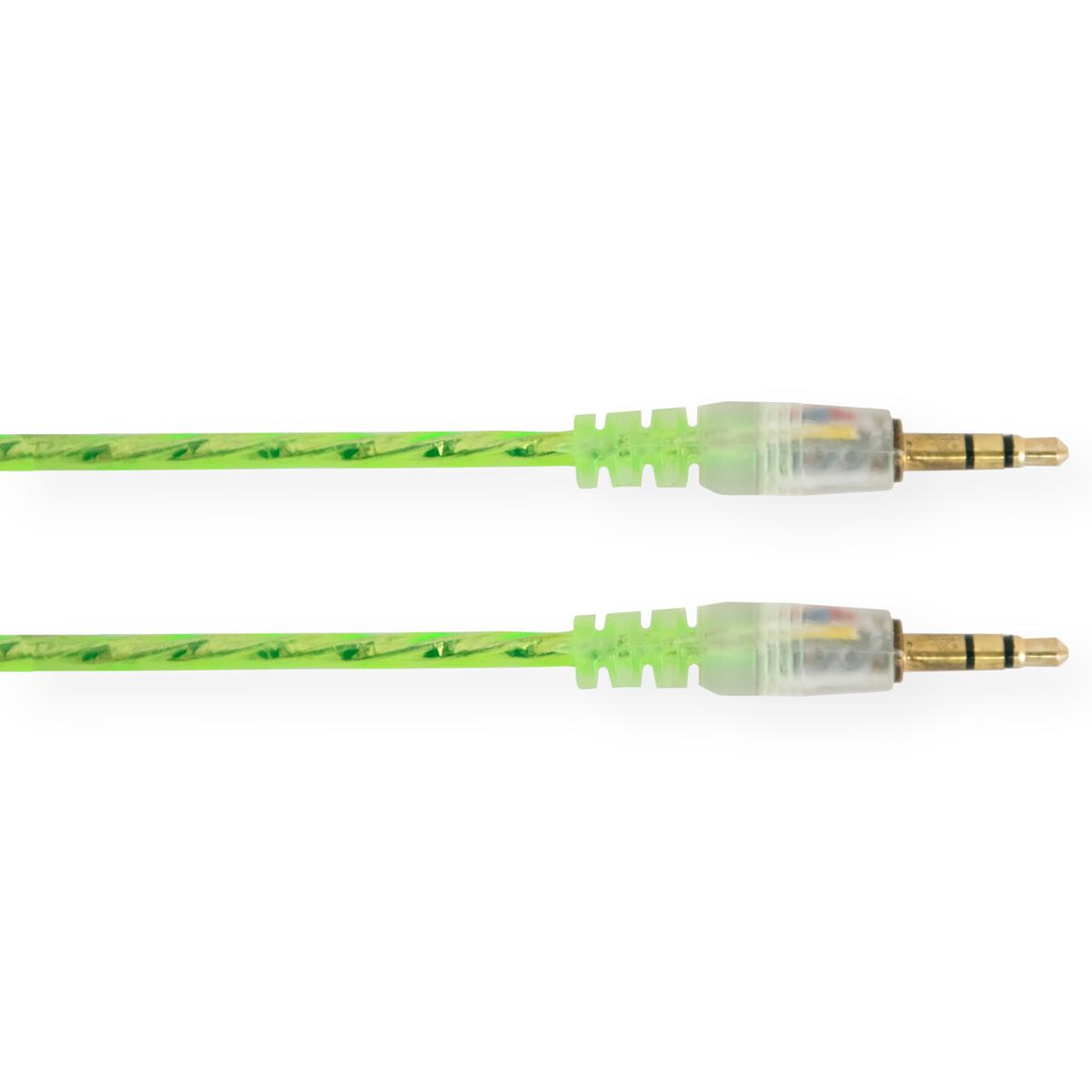 ᐉ Кабель в машину AUX Mini Jack 3,5 мм-Mini Jack 3,5 мм 1,2 м Салатовый  (1009926-LightGreen) • Купить в Киеве, Украине • Лучшая цена в Эпицентр