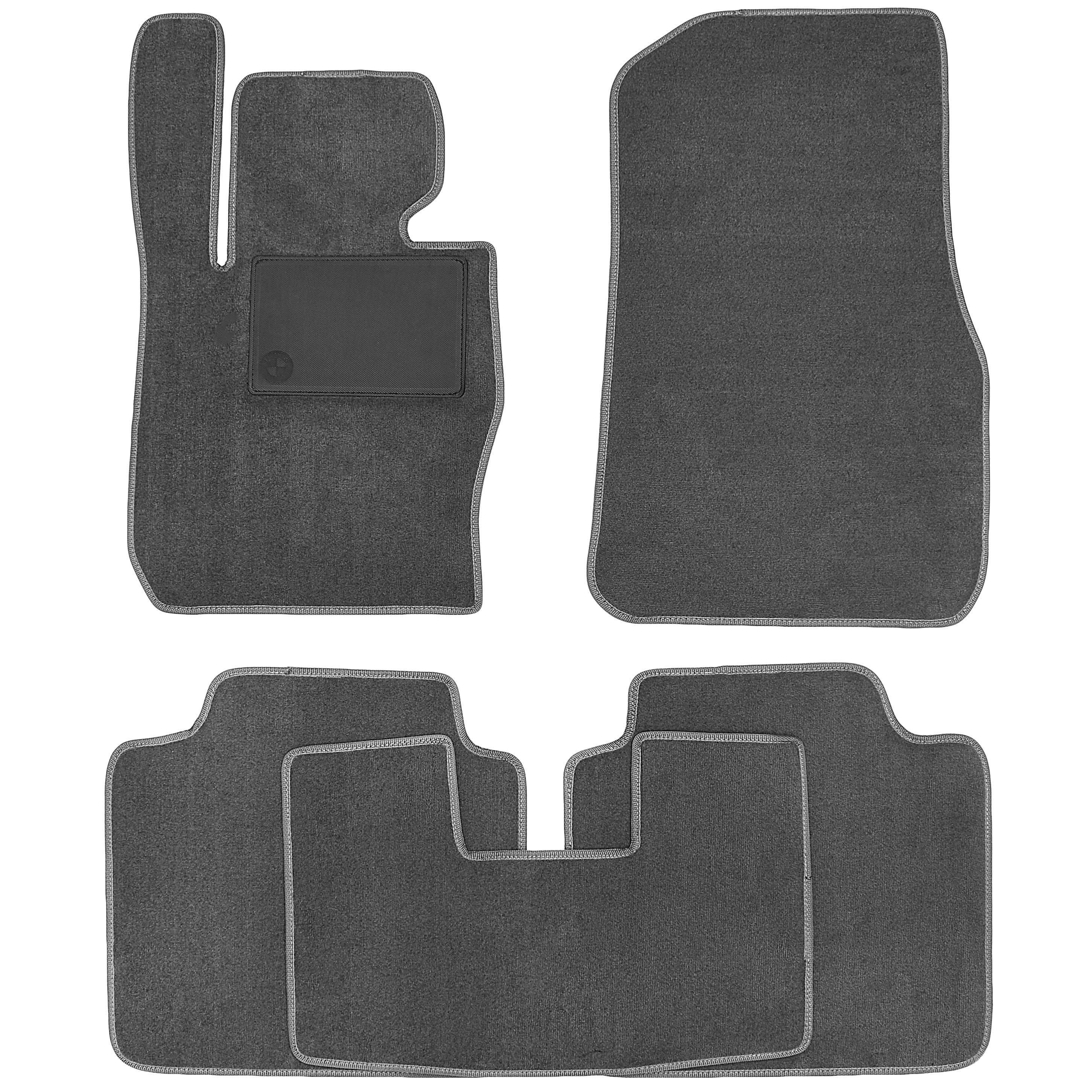 Коврики в салон для BMW 3 F34 GT '13- xDrive текстильные Серый