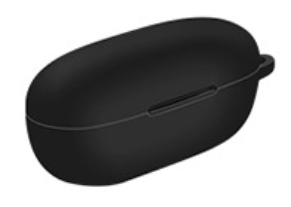 Чохол-накладка DK Silicone Candy Friendly з карабіном для Xiaomi QCY T17 Black - фото 3