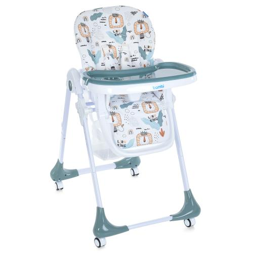 Стульчик для кормления Bambi M 3233 Lion King Teal (M 3233/64,9-2)