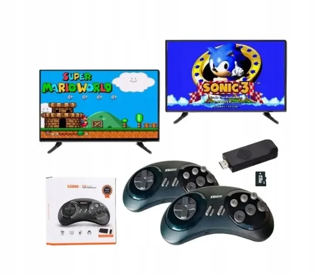 Ігрова приставка Game Controlle SG-800 з бездротовими джойстиками 2 шт. (8835) - фото 9
