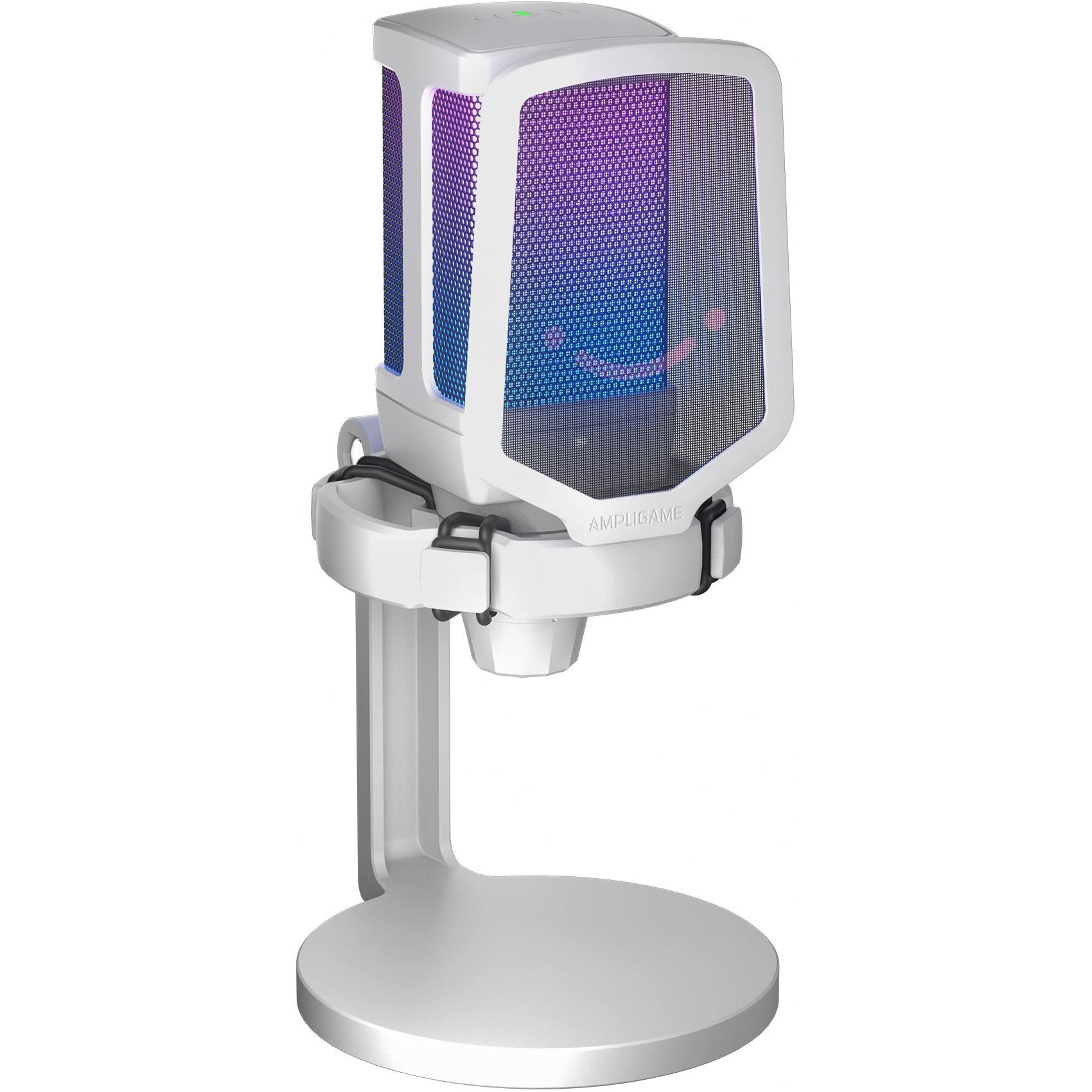 Микрофон конденсаторный FIFINE Q6W USB с RGB подсветкой кардиоидный White (26815905)