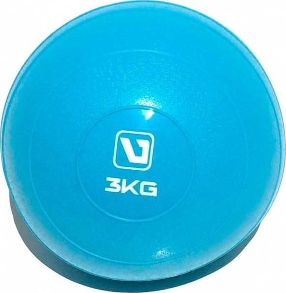 Мяч медицинский мягкий LiveUp SOFT WEIGHT BALL 3 кг Голубой (LS3003-3)