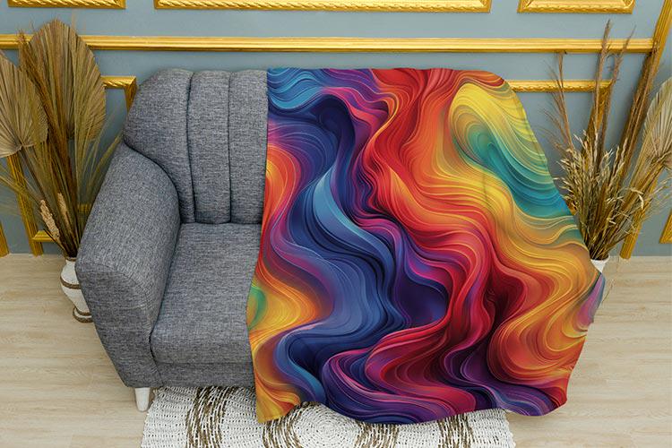 Плед Waves Rainbow плюш двухслойный 135х150 см (114291-2)