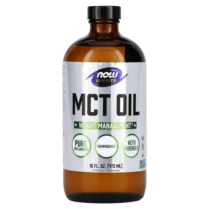 Масло МСТ NOW Foods Pure MCT Oil для контроля и снижения веса 473 мл (1013529774)